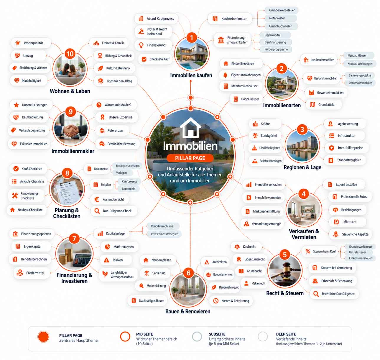 SEO Themenwelt für Immobilienmakler